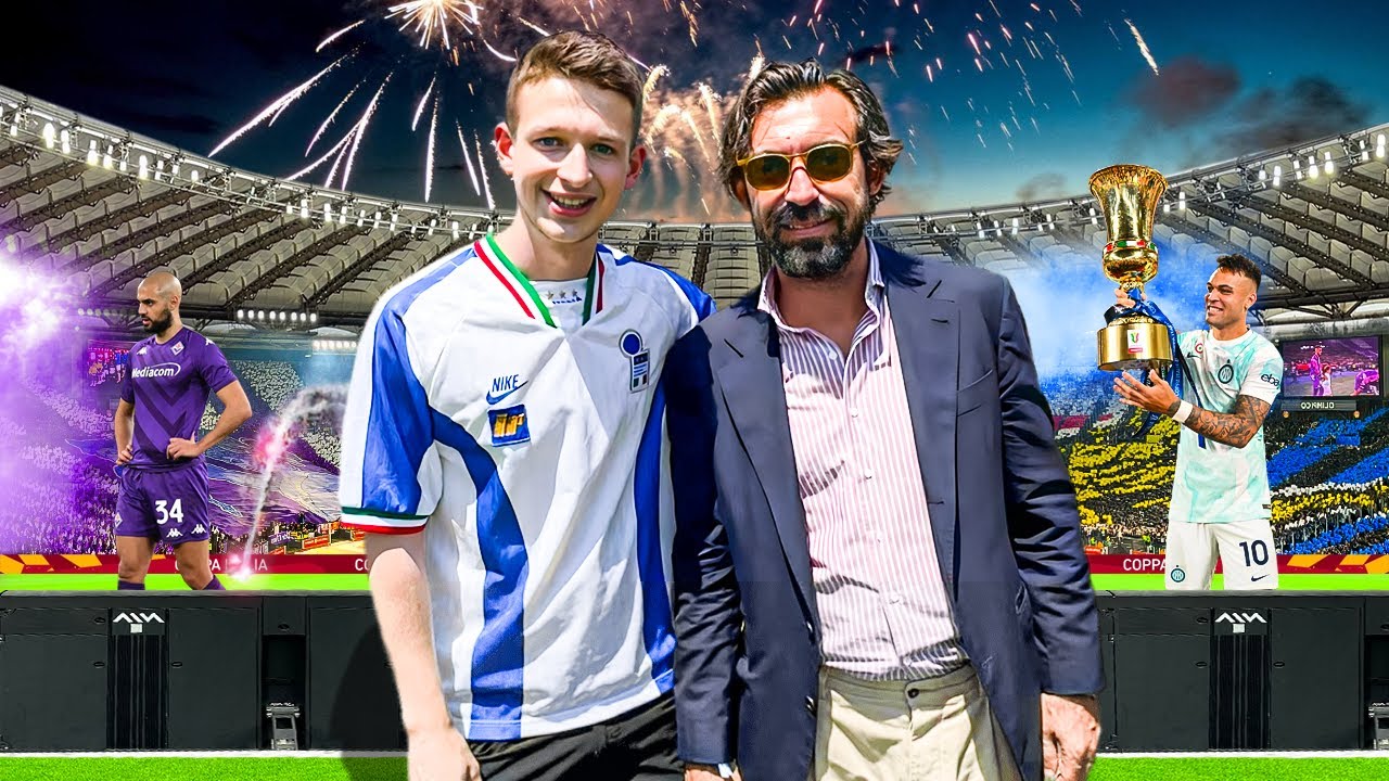 i met Pirlo as INTER won COPPA ITALIA vs Fiorentina