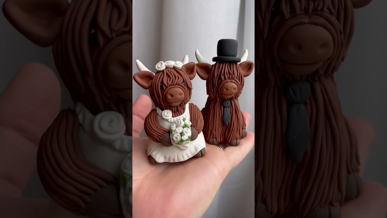 Polymer Custom Wedding Cake Toppers