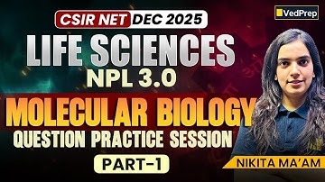 CSIR NET Life Sciences Dec 2025 | Molecular Biology Part 1 | Question Practice Session | NPL 3.0