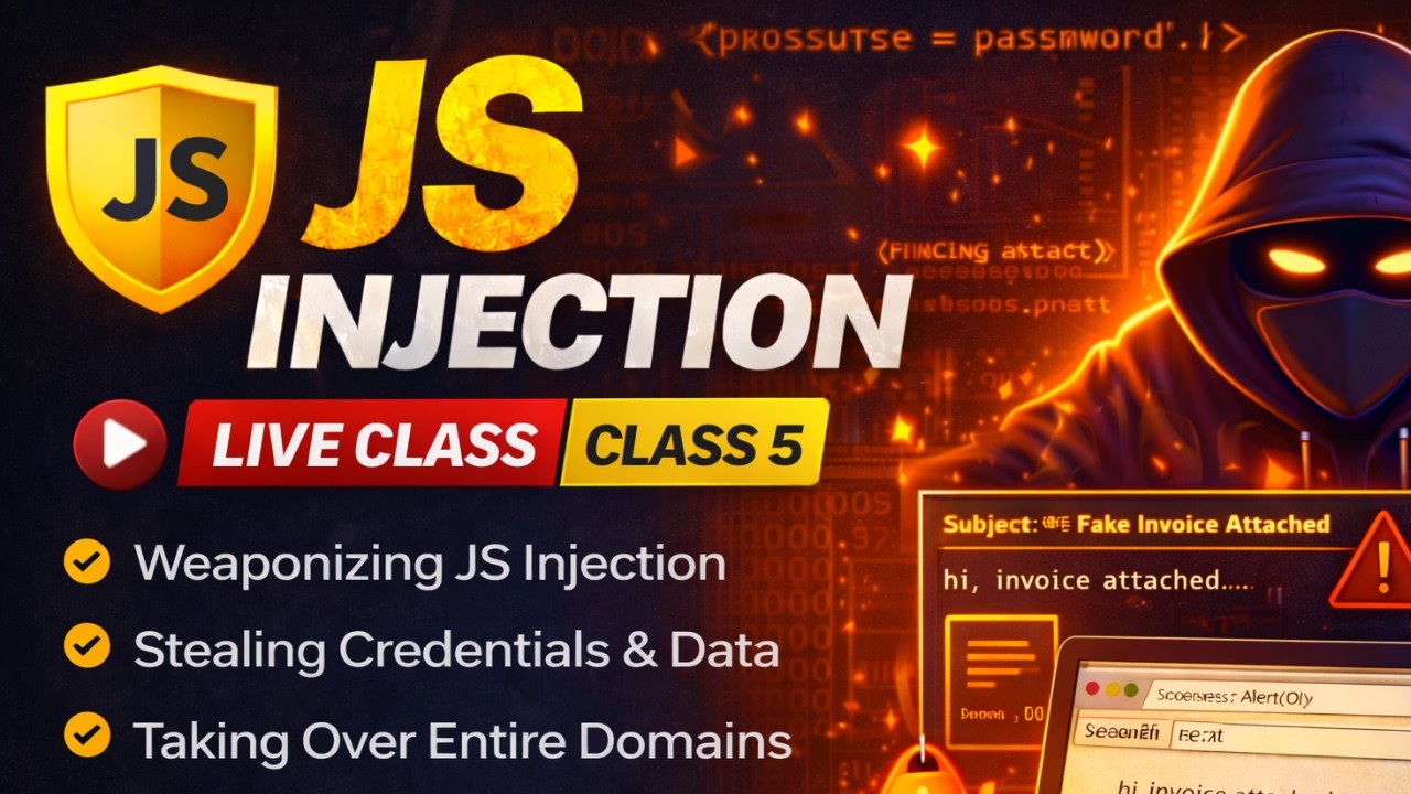 JS Injection Training Live Class 5 | Real-Time XSS Attack Lab ...