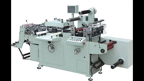 UTM320Z Fully Automatic Narrow Web vinyl Sticker label die cutter with sheeting Unit