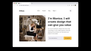 Designing a Portfolio Website using Tailwind CSS: Part One