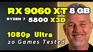 RX 9060 XT 8 GB 5800X3D 1080p Ultra 20 Games Tested
