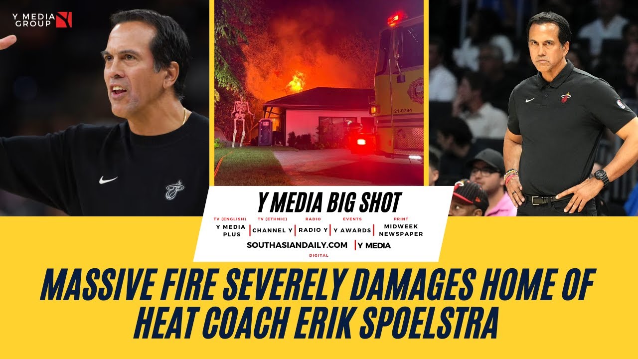 Massive Fire Severely Damages Home of Heat Coach Erik Spoelstra - YouTube