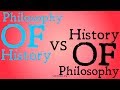 Philosophy of History vs History of Philosophy (Distinction)