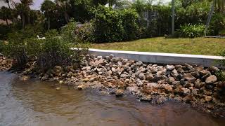 Seawall's Point Seawall Construction Before and After | Beach Marine Co