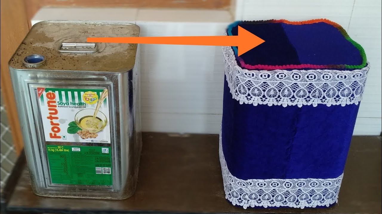 DIY - पुराने तेल कि पीपें से स्टूल बनाना सीखे | How to make stool form waste tin box | Tin box idea