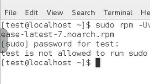 Centos 7 : user is not allowed to run sudo on localhost. This incident will be reported