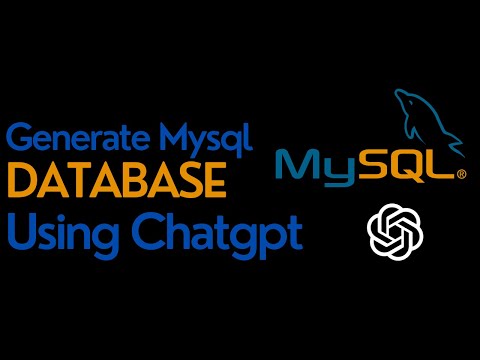 Generating a MySQL Database Using ChatGPT: An Easy Tutorial