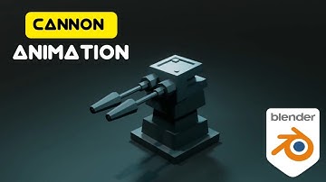 Star Wars Style Cannon Animation in Blender | FusionArt 3D