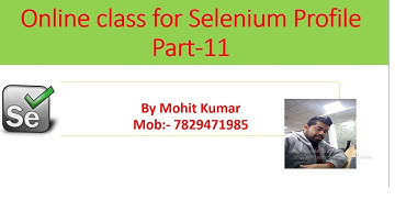 How to Handle ToolTip|Webtable|Exception Selenium Online class Part