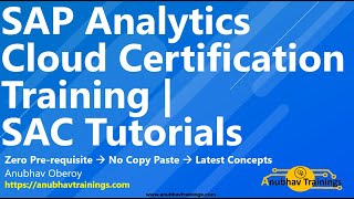 SAP Analytics Cloud Certification Training | SAP SAC Tutorials | SAP Analytics Cloud Course