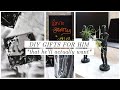 DIY gifts for him he'll ACTUALLY like - diy'ing my boyfriend's birthday - neon sign, planters, etc!