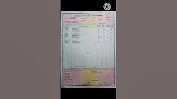 My Degree Marksheet