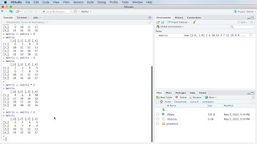 Operaciones aritméticas con matrices en R