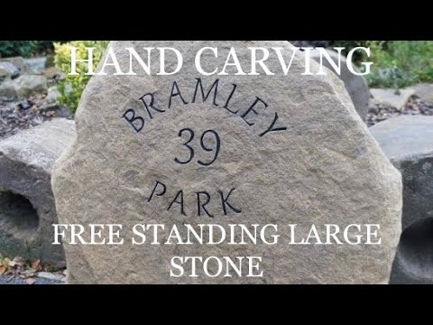 Number One Sign Stone Carving Number Stock Photo 56991346