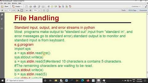 STANDARD INPUT,OUTPUT AND ERROR STREAMS IN PYTHON - ASHISH KUMAR VAISH, PGT(COMPUTER SCIENCE)