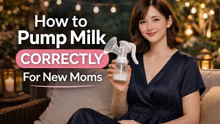 How To Pump Milk Correctly For New Moms Breast Pump Tutorial Usa -1
