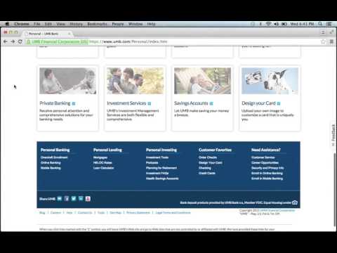 UMB Bank Online Banking Login Instructions