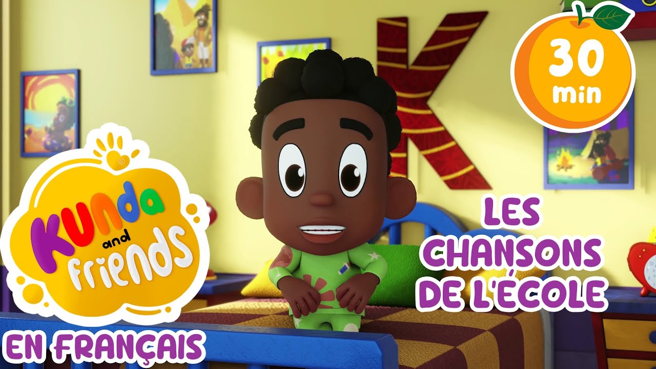 Apprenez l'heure avec Kunda | Dessins animés éducatifs pour enfants | Chansons pour enfants
