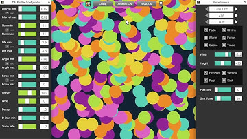 ZIM Bubbling 201. Emitter Configurator for Perfect Particles! #JavaScript #Canvas #Emitters
