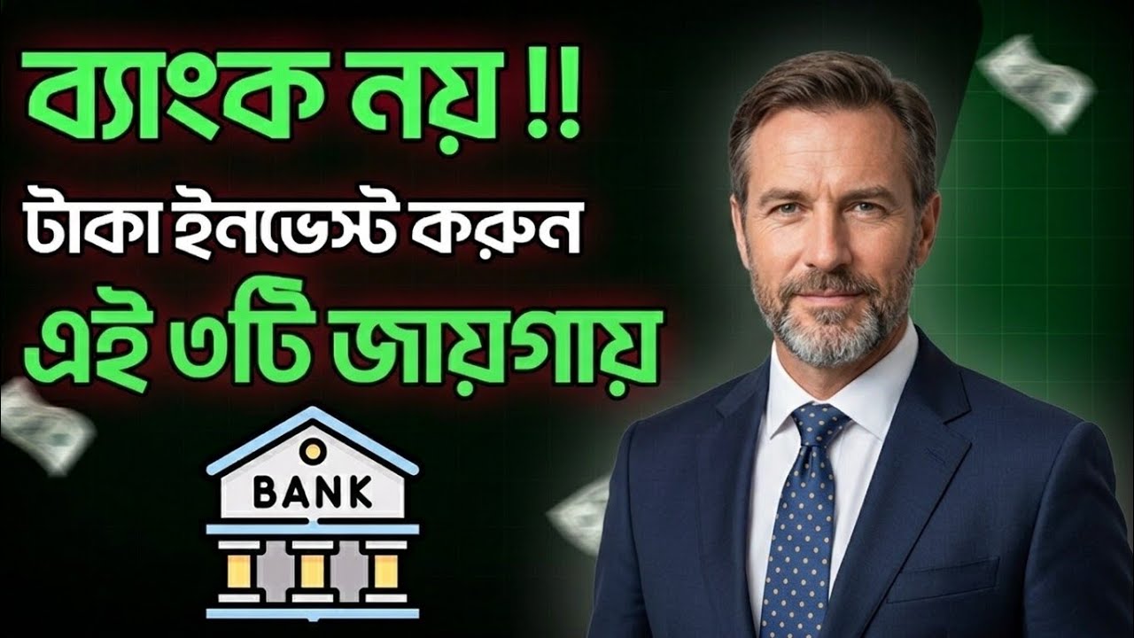 ব্যাংক নয় টাকা ইনভেস্ট করুন এই তিন জায়গায় | Invest Smartly in 3 Best Places | AH Motivation