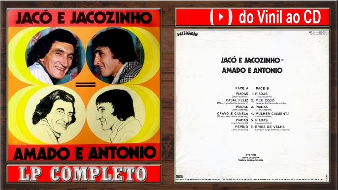 Lp Jacó & Jacozinho É Fogo Edição Limitada Código 02