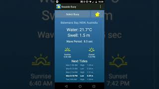Seaside Buoy App - Australia screenshot 1