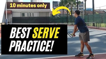 Showing My 10 minute Way Of Practicing My Tennis Serve [Full Video]