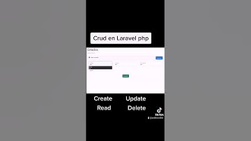 Crud en laravel php