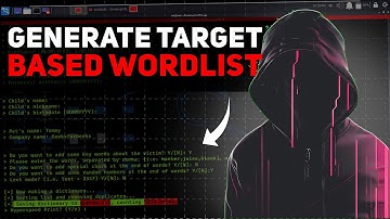 Generate Targeted Wordlists Like a Pro | Cupp Tool in Kali Linux | Ethical Cybersecurity Guide