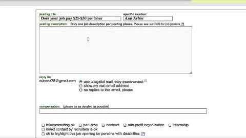 Step by step guide to posting job ads on Craigslist