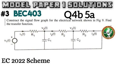 #3 Control System Model Paper 1 Solution Q4 b 5 a 4th Sem ECE 2022 Scheme VTU BEC403