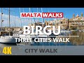 [4K] 🎧  - Long Walk in the Three Cities - Coastal Walk around Birgu