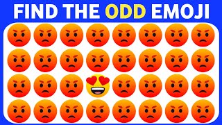 【Easy, Medium, Hard Levels】Can you Find the Odd Emoji out & Letters and numbers in 15 seconds? #104