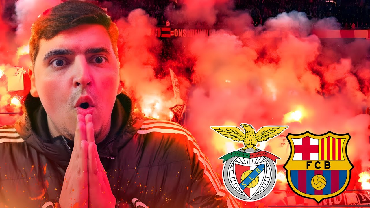 O ESTÁDIO DA LUZ PEGOU FOGO | BENFICA X BARCELONA