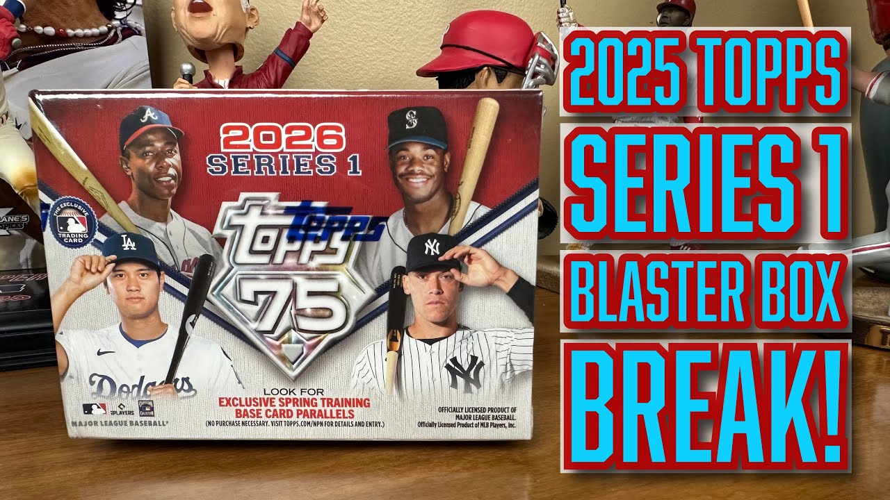 Распакуйте блистерную коробку Topps Baseball Series 1 2026 года!