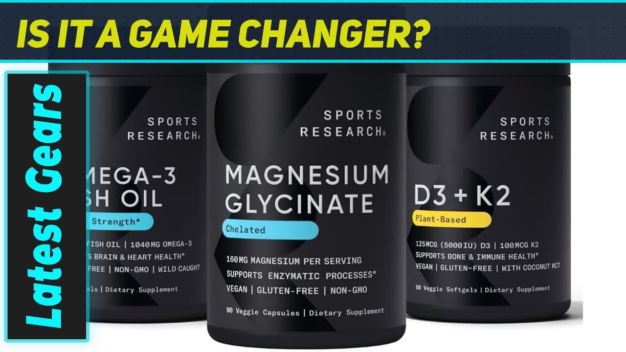 Sports Research Magnesium Omega D3K2: The Ultimate Daily Wellness Stack!