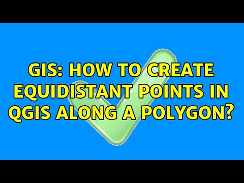 GIS: How to create equidistant points in QGIS along a polygon? (2 Solutions!!)