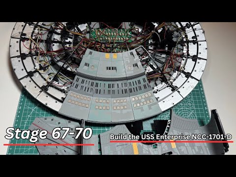 Build the U.S.S Enterprise D from DeAgostini - Pack 18 - Stage 67 - 70