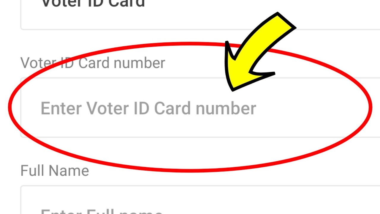 Enter Voter Id number kya hota hai | Enter Voter ID Card number ka matlab kya hai