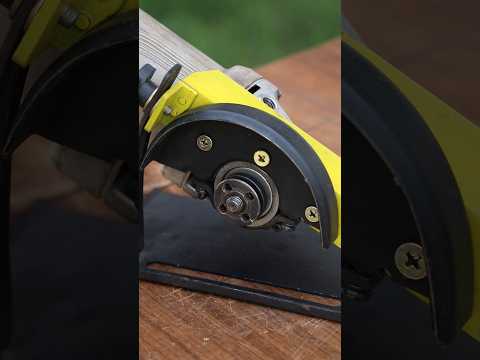 Diy angle grinder to circular saw attachment #anglegrinder #diyproject