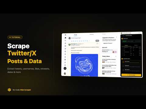 How to Scrape Twitter/X Data for Free - No Code Web Scraper