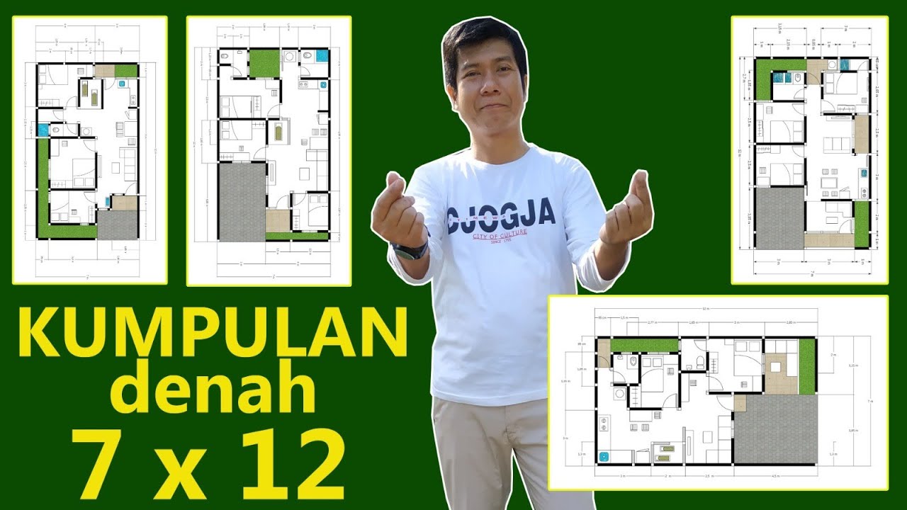Kumpulan denah rumah 7x12, PILIH MANA ...?