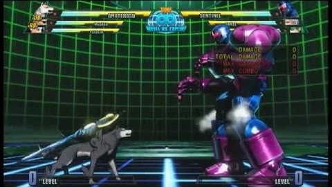 MvC3 Amaterasu 100% combo against Sentinel 1,300,000+ damage
