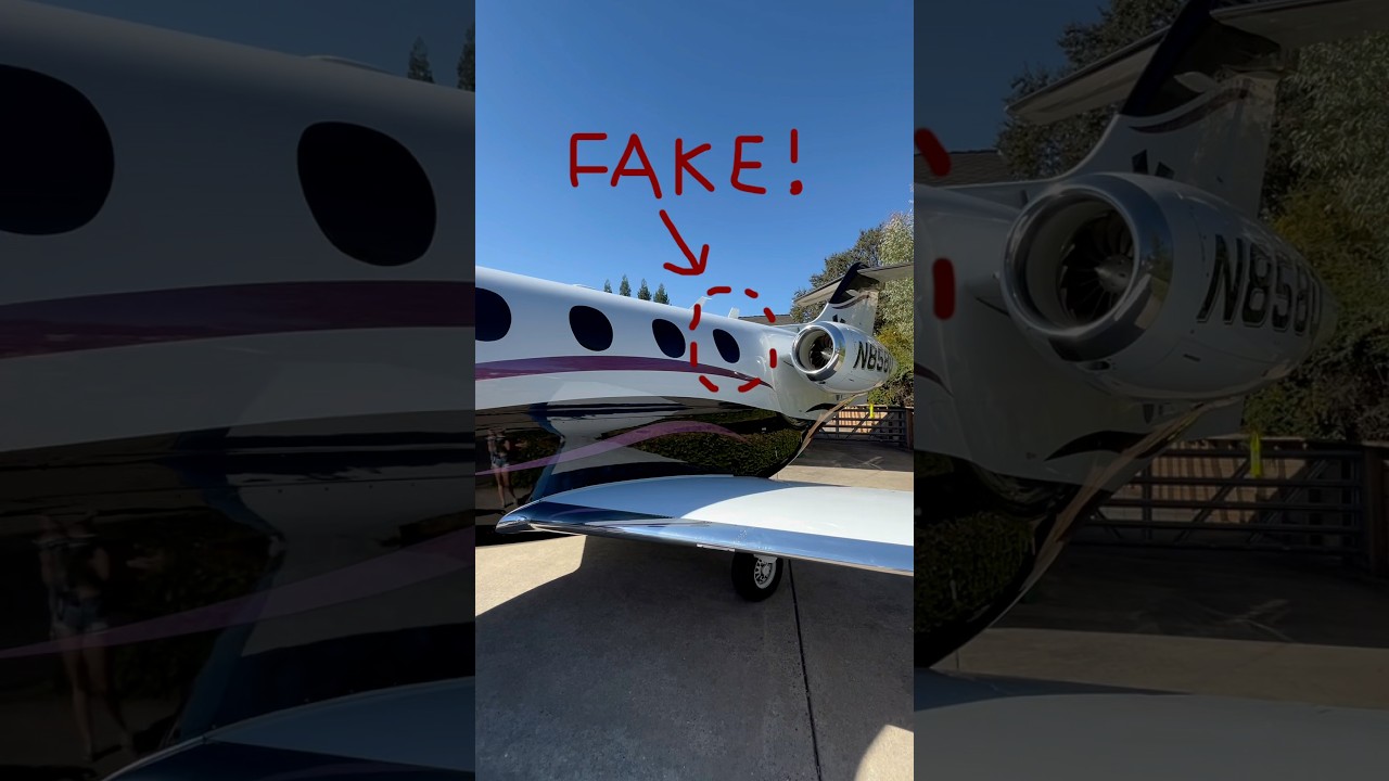 The private jet with a fake window?