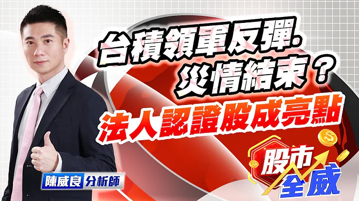 台積領軍反彈 災情結束？法人認證股成亮點｜股市全威 陳威良 分析師｜20240905 - 天天要聞