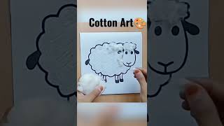Seni kapas 🎨 gambar domba lucu #video pendek #seni #trending #viral #youtubeshorts #ytviral