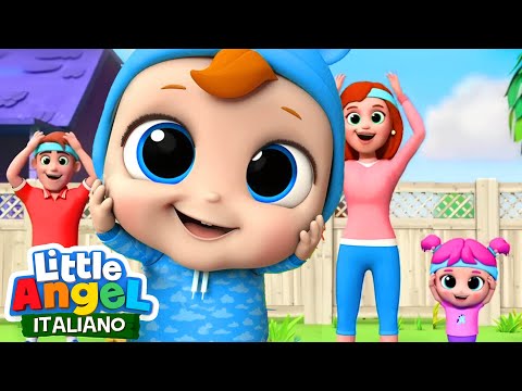 Testa Spalle Ginocchia e Piedi  | Allenamento Per Bimbi | Little Angel Italiano