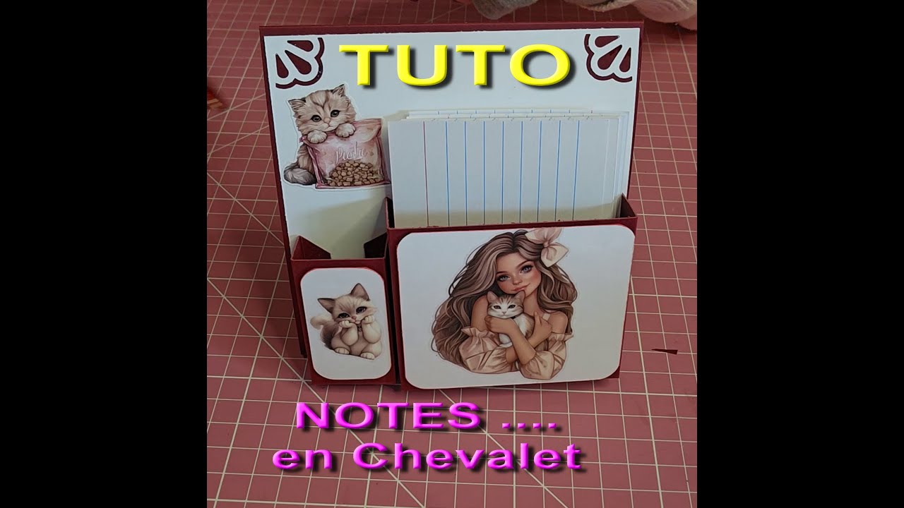 Scrap:TUTO - Bloc Notes en Chevalet